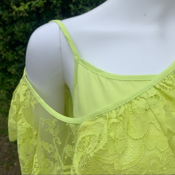 💋NWOT JENS Pirate Booty Key Lime 2 Pc Sheer Lace CoverUp/Dress - Picture 11 of 16